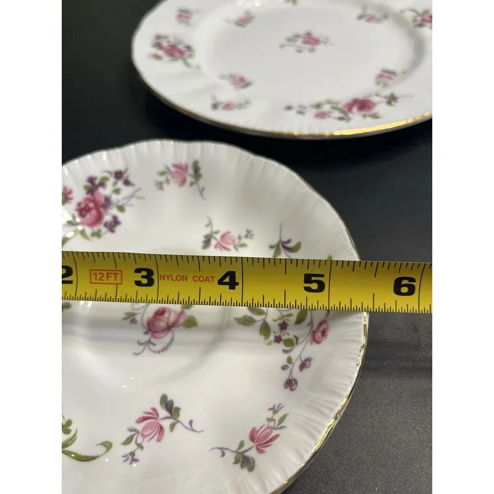 3pc Paragon Her Majesty Queen “Fragrance” Floral Tea Cup Saucer Luncheon Plate